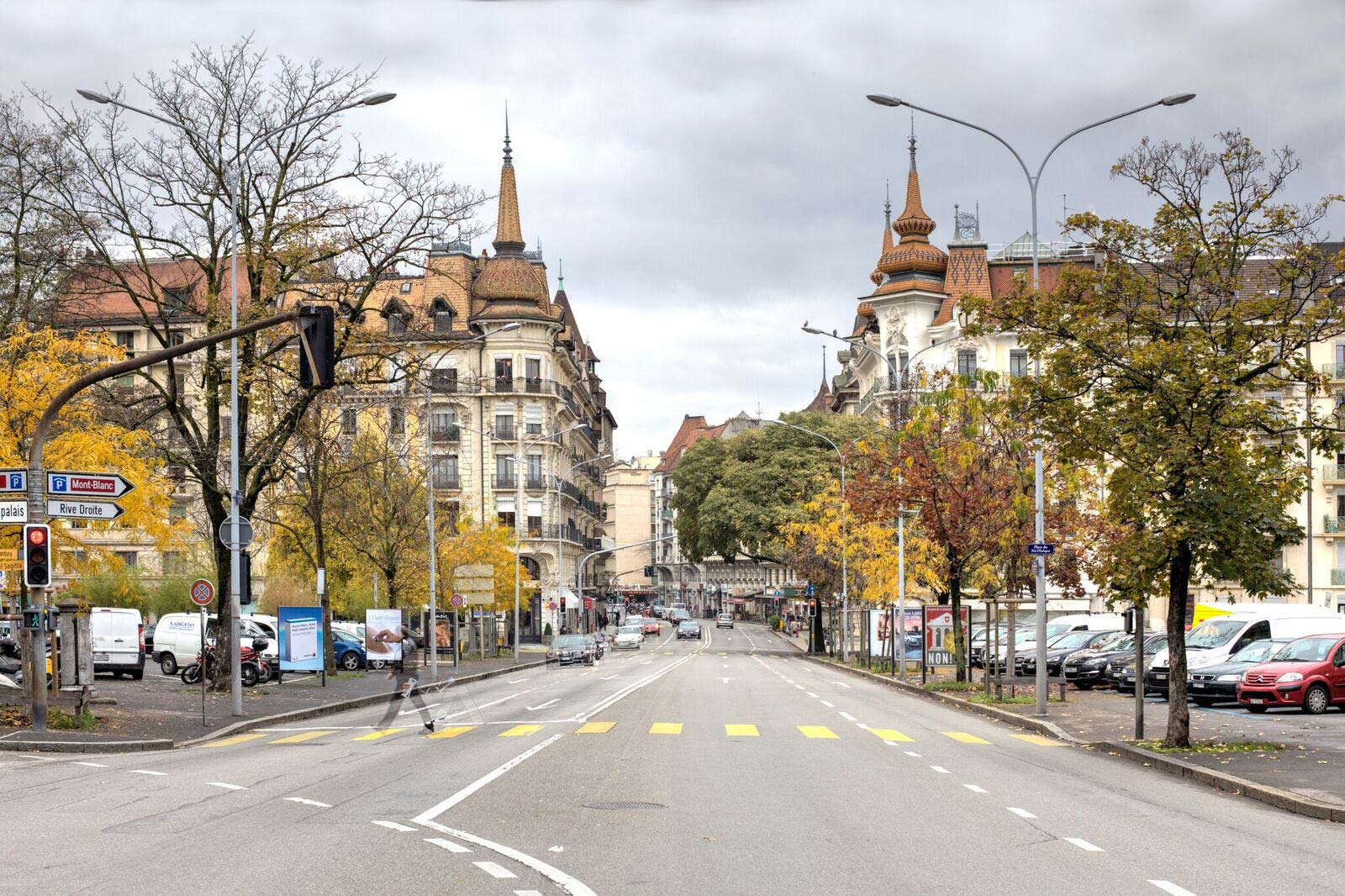 Immeubles genevois autour de la place du Pré-l’Évêque